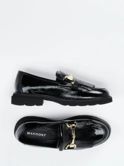 Mannori – Loafer aus Lackleder in Schwarz