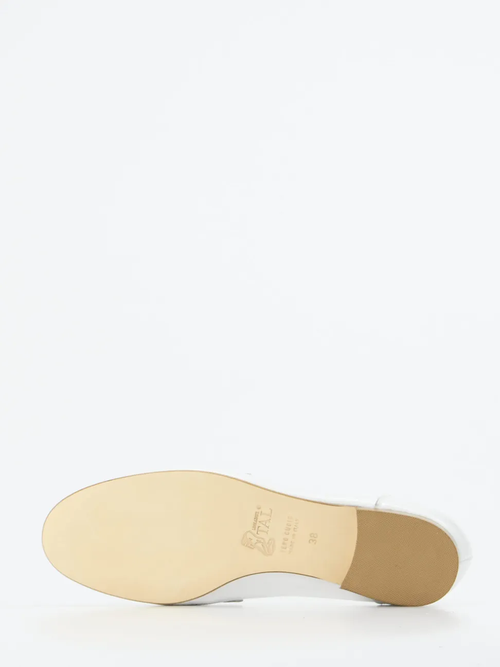 Mannori – Loafer aus Lackleder weiß glänzend