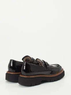 Mannori – Loafer aus Lackleder in Schwarz