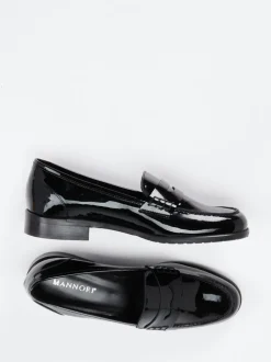 Mannori – Loafer aus Lackleder schwarz