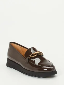 Mannori – Loafer aus Lackleder Dunkelbraun
