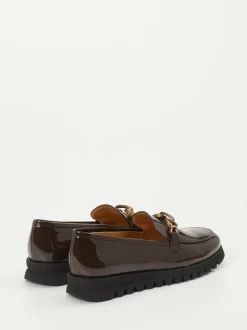Mannori – Loafer aus Lackleder Dunkelbraun