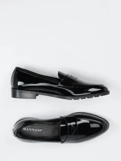 Mannori – Loafer aus Lackleder in Schwarz