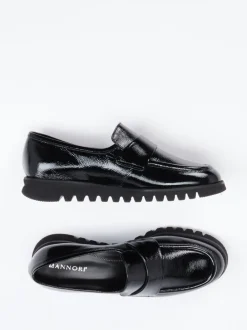 Mannori – Loafer aus Lackleder Schwarz
