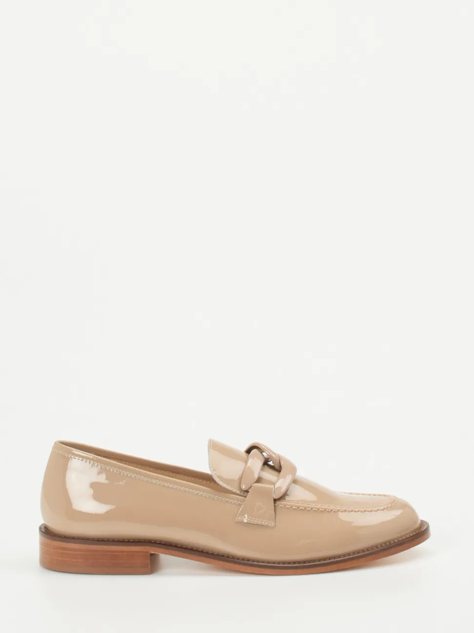 Mannori – Loafer aus Lackleder in Beige