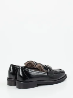 Mannori – Loafer aus Lackleder Schwarz