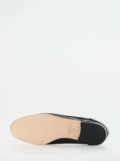 Mannori – Loafer aus Lackleder schwarz goldfarbene Spange