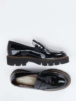 Mannori – Loafer aus Lackleder in Schwarz