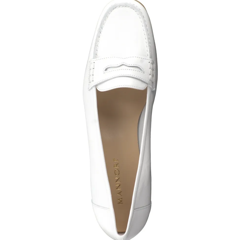 Mannori – Loafer aus Lammleder in Off-White