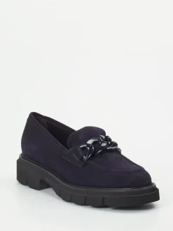 Mannori – Loafer aus Veloursleder Dunkelviolett