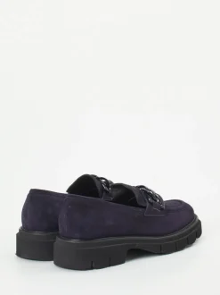 Mannori – Loafer aus Veloursleder Dunkelviolett