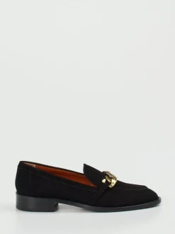 Mannori – Loafer aus Veloursleder Schwarz