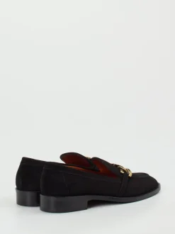Mannori – Loafer aus Veloursleder Schwarz