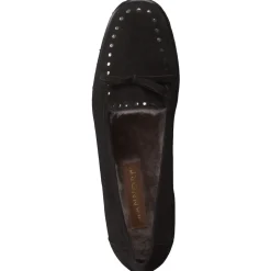 Mannori – Loafer aus Veloursleder in Schwarz