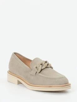 Mannori – Loafer aus Veloursleder in Steingrau