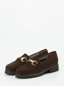 Mannori – Loafer aus Veloursleder dunkelbraun