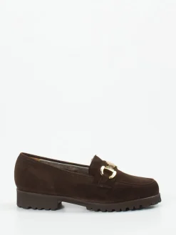 Mannori – Loafer aus Veloursleder dunkelbraun
