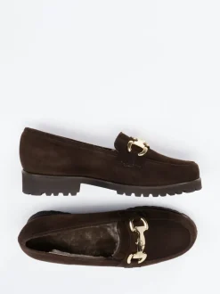 Mannori – Loafer aus Veloursleder dunkelbraun