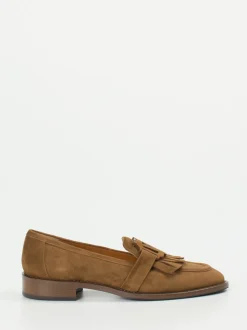 Mannori – Loafer aus Veloursleder cognacbraun