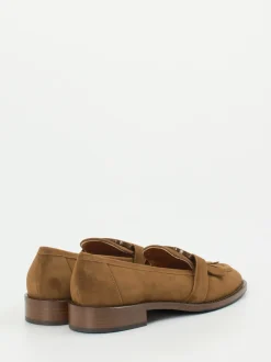 Mannori – Loafer aus Veloursleder cognacbraun