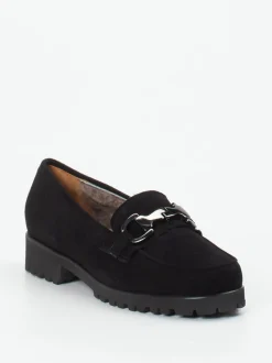 Mannori – Loafer aus Veloursleder schwarz