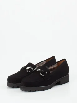 Mannori – Loafer aus Veloursleder schwarz