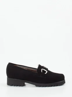 Mannori – Loafer aus Veloursleder schwarz