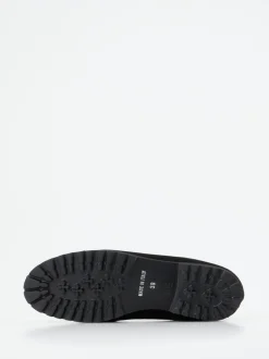 Mannori – Loafer aus Veloursleder schwarz