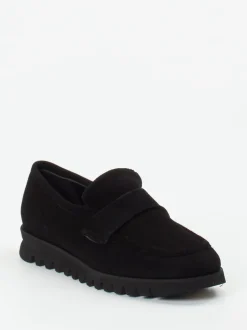 Mannori – Loafer aus Veloursleder schwarz