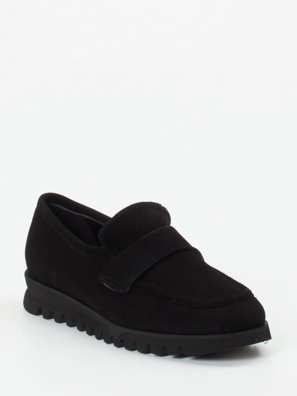Mannori – Loafer aus Veloursleder schwarz