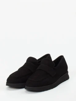 Mannori – Loafer aus Veloursleder schwarz