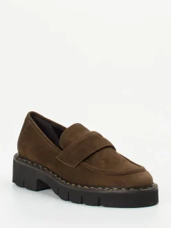 Mannori – Loafer aus Veloursleder in Braun