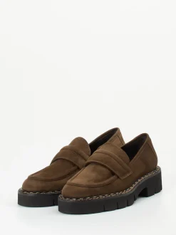 Mannori – Loafer aus Veloursleder in Braun