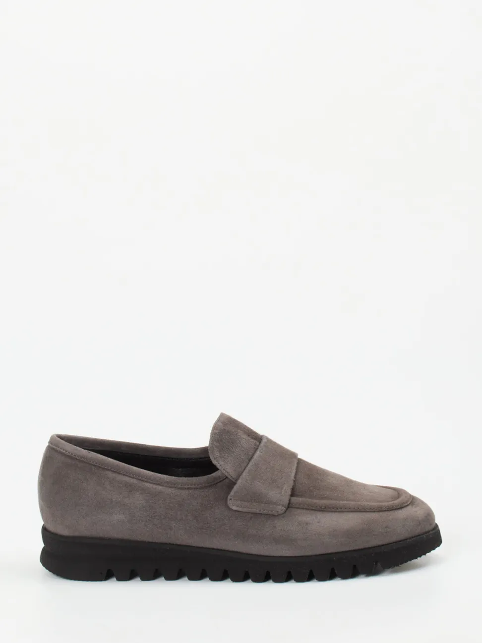 Mannori – Loafer aus Veloursleder in Taupegrau