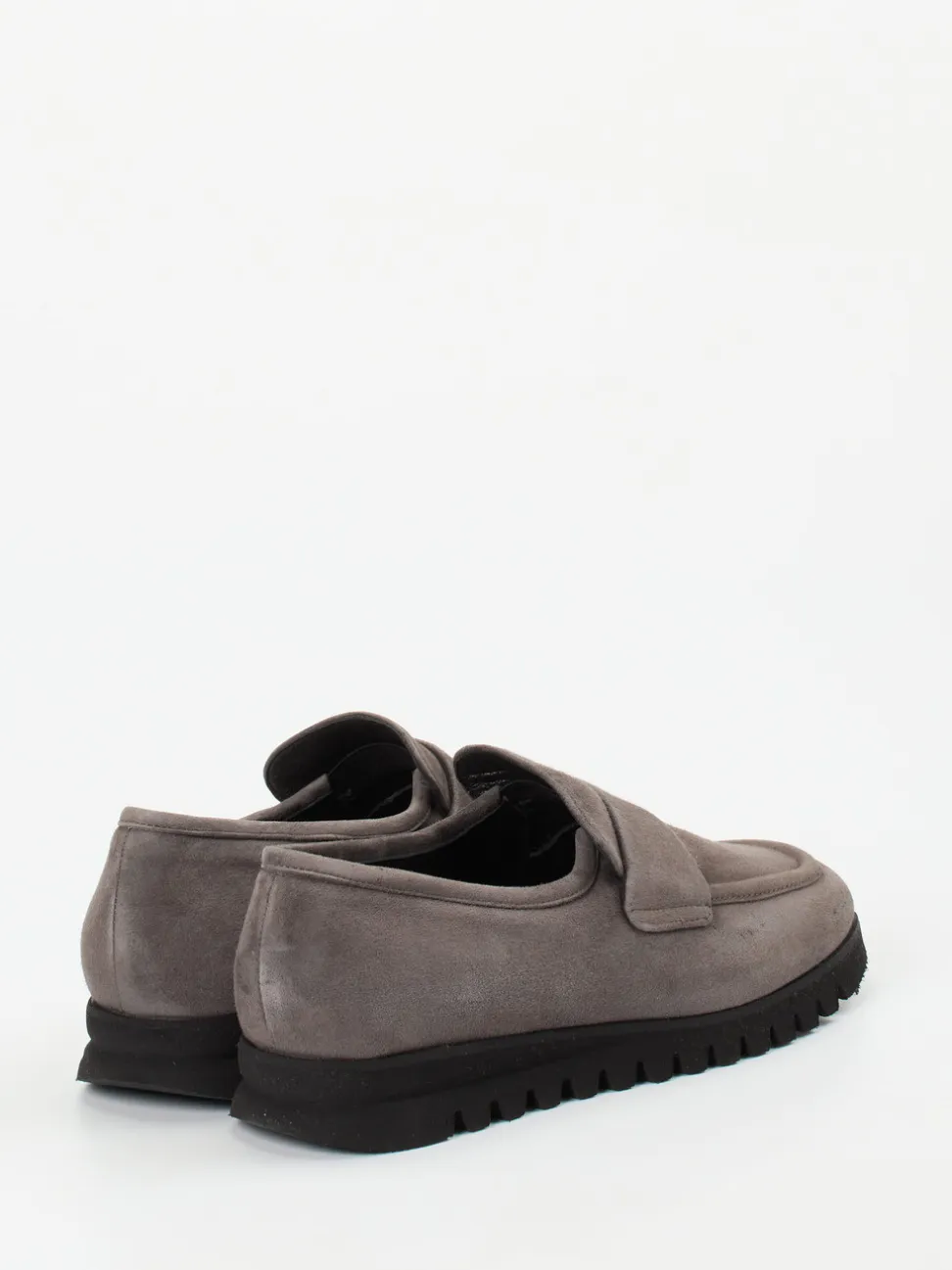 Mannori – Loafer aus Veloursleder in Taupegrau