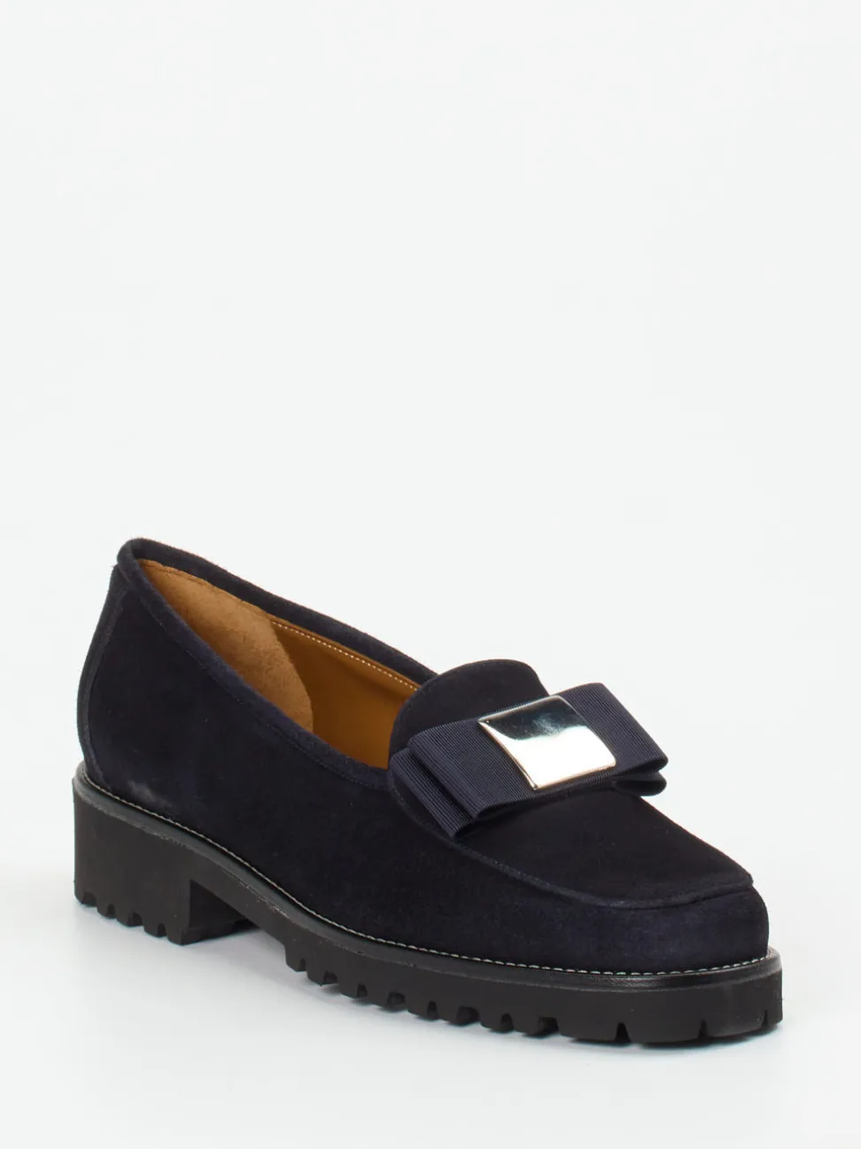 Mannori – Loafer aus Veloursleder in Nachtblau