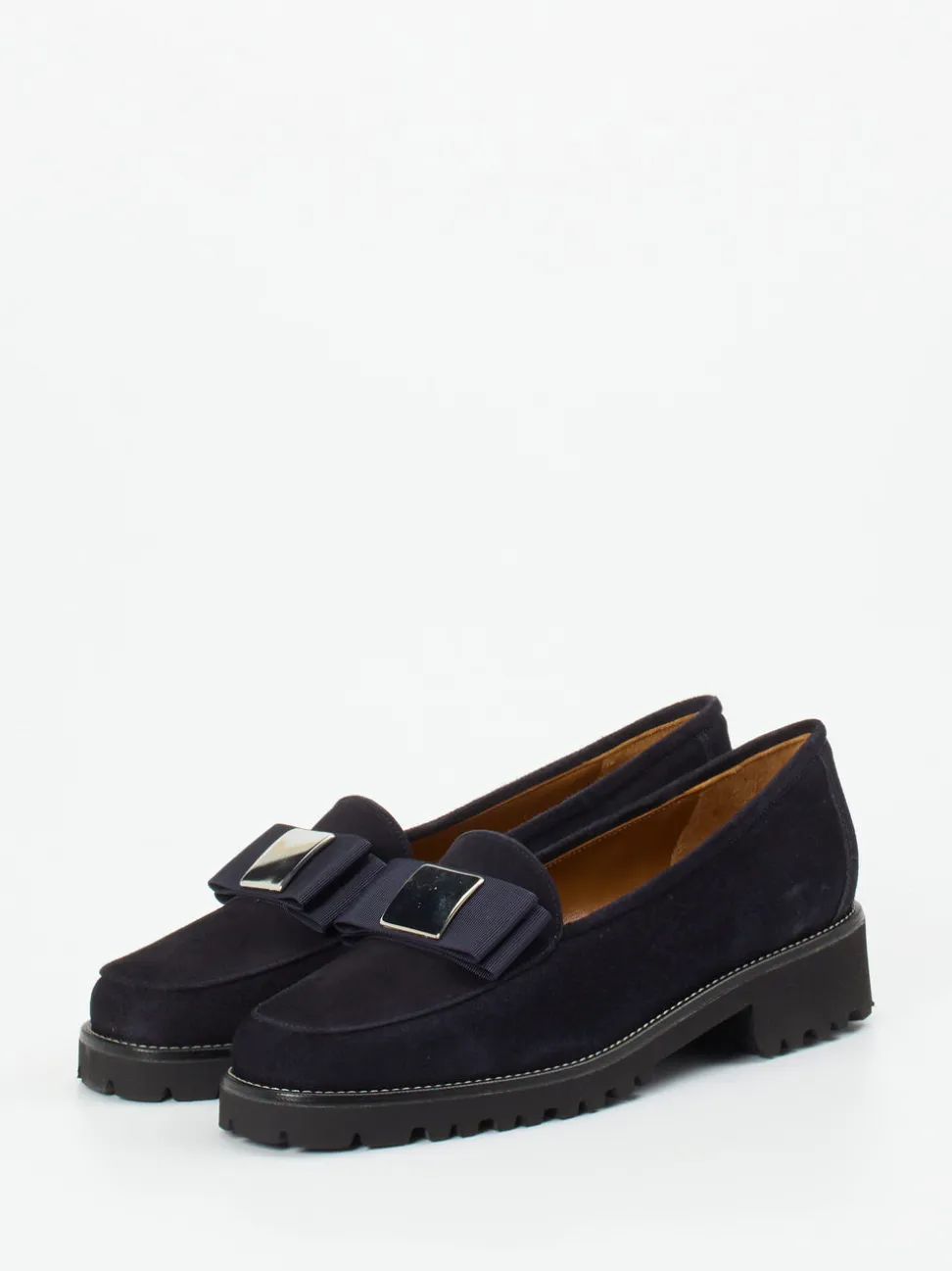 Mannori – Loafer aus Veloursleder in Nachtblau