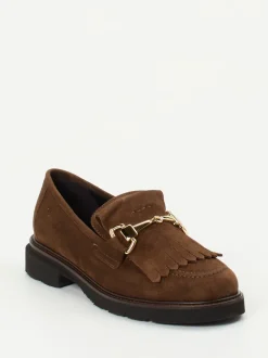 Mannori – Loafer aus Veloursleder in Braun