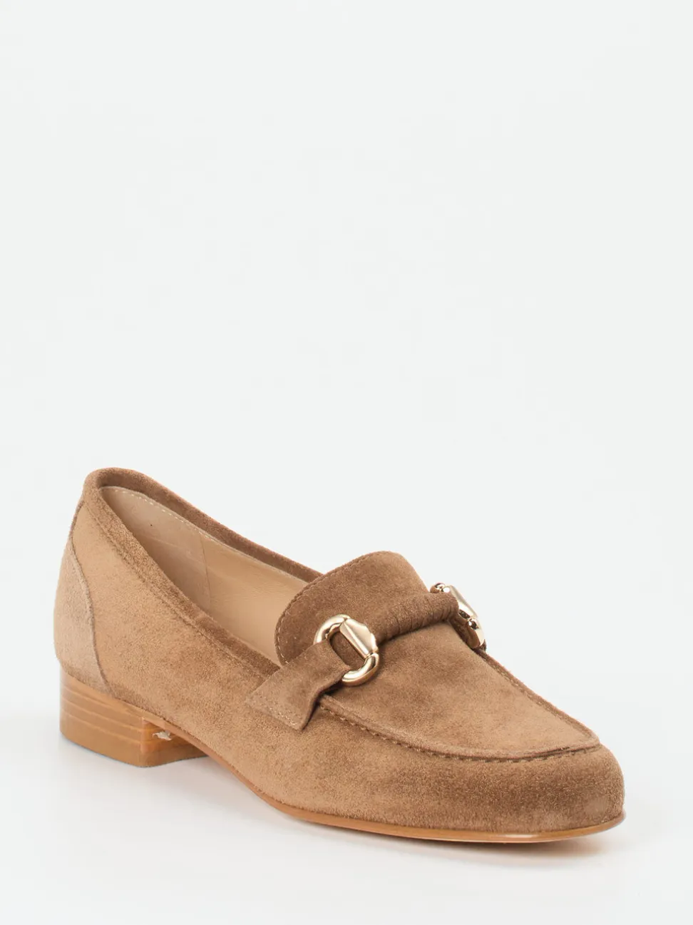 Mannori – Loafer aus Veloursleder Mittelbraun