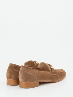 Mannori – Loafer aus Veloursleder Mittelbraun