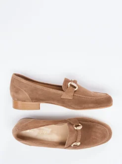 Mannori – Loafer aus Veloursleder Mittelbraun