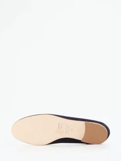 Mannori – Loafer aus Veloursleder Dunkelblau
