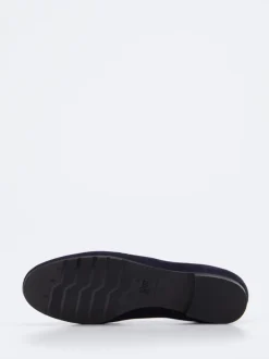 Mannori – Loafer aus Veloursleder in Dunkelblau
