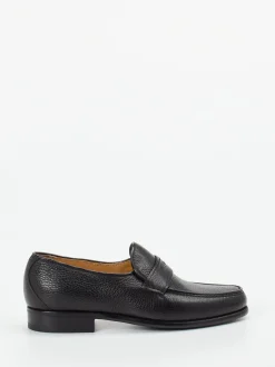 Mannori – Penny Loafer aus Hirschleder Schwarz