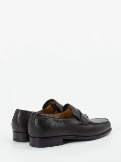 Mannori – Penny Loafer aus Hirschleder Schwarz
