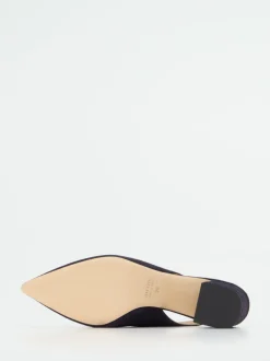 Mannori – Slingback-Pumps aus Veloursleder Dunkelblau