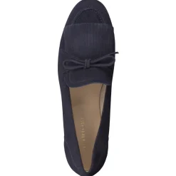 Mannori – Slipper aus Veloursleder Dunkelblau