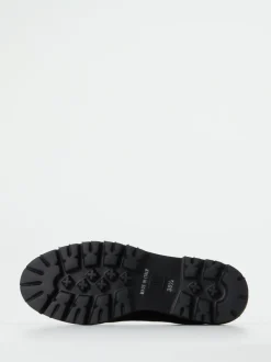 Mannori – Slipper aus Veloursleder schwarz gefüttert