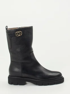 Mannori – Stiefel aus Kalbleder schwarz genarbt