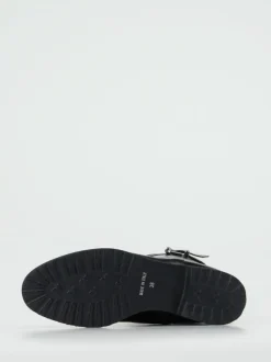 Mannori – Stiefel aus Lammleder mit Steppung Schwarz